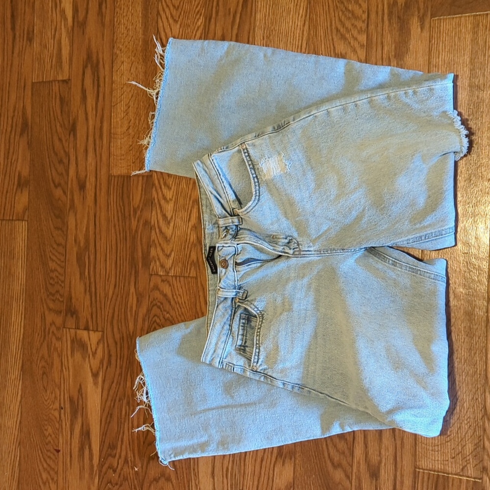 Sincerely, Jules distressed wide leg jeans